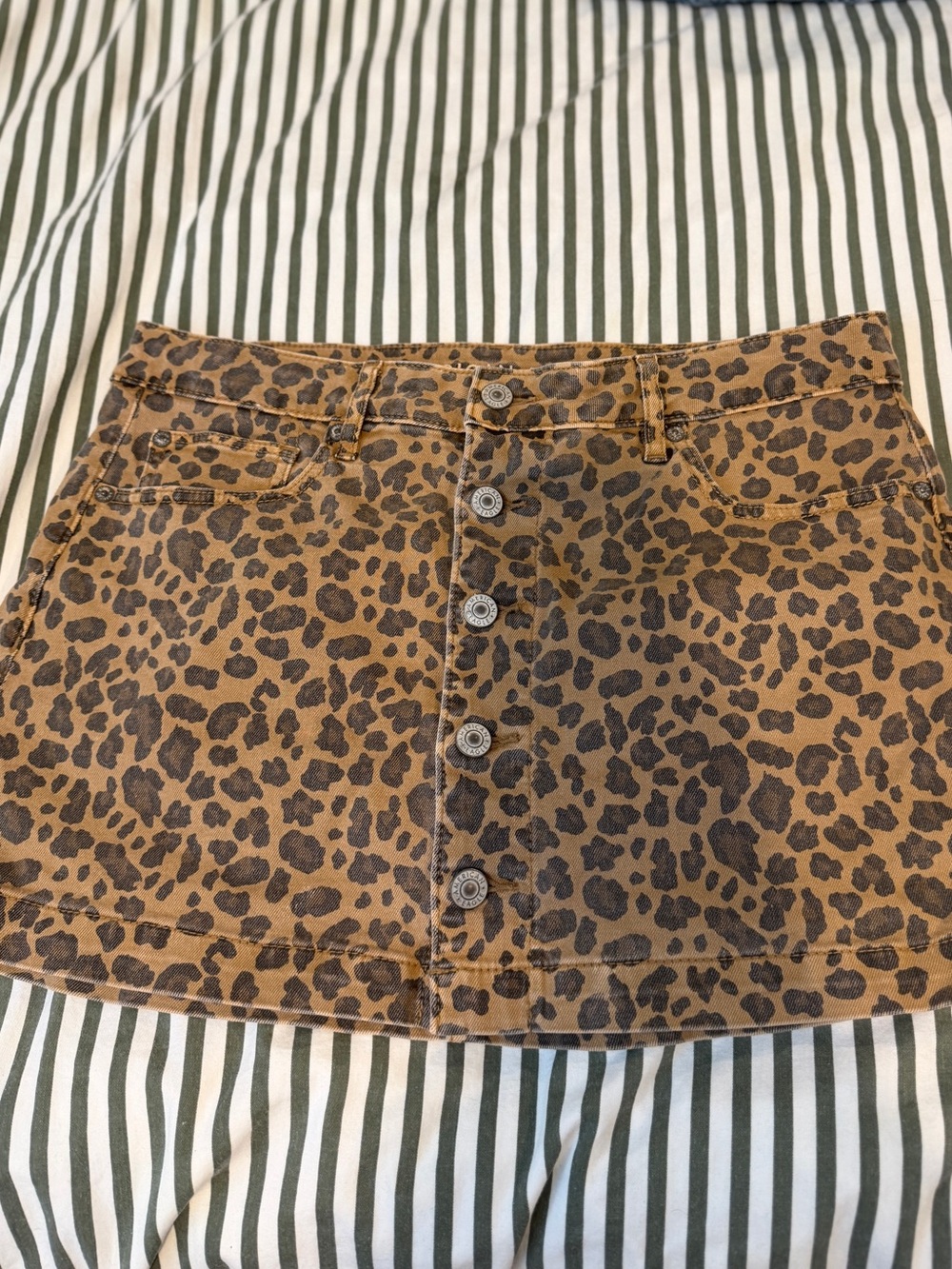 American Eagle Outfitters Leopard Print Mini Skirt